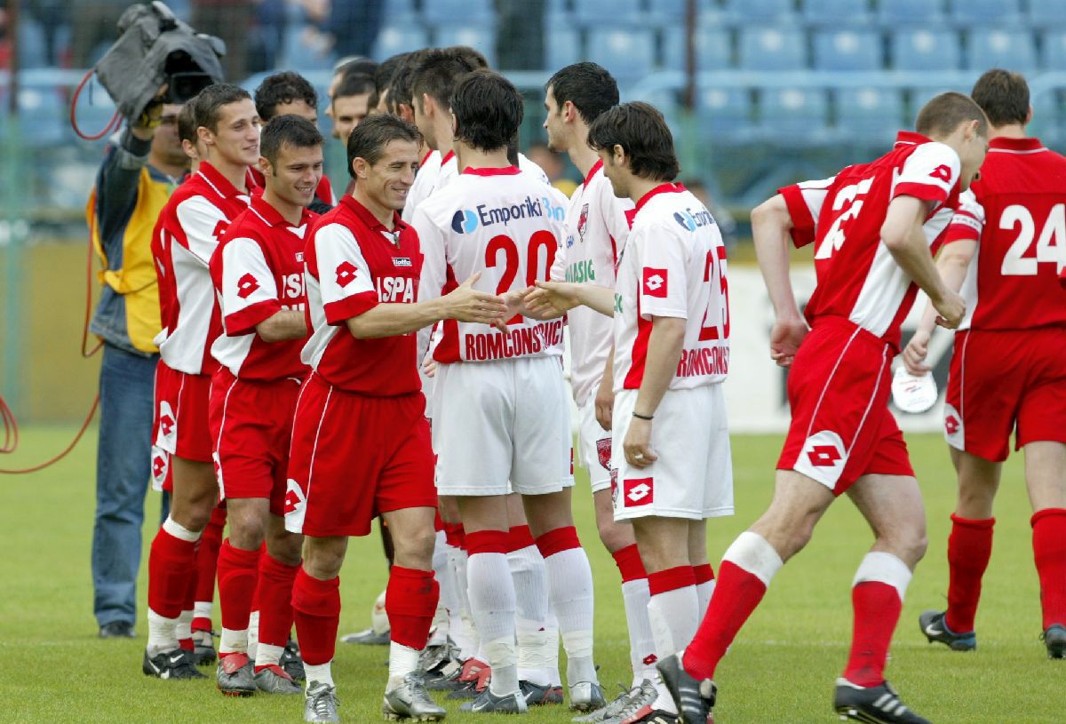 Oțelul Galați - imagini de la finala Cupei din 2004, pierdută în fața lui Dinamo în Cotroceni