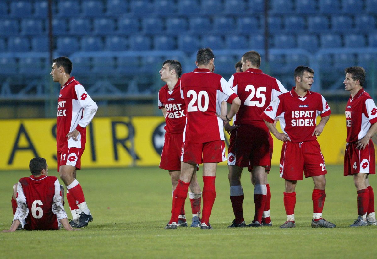 Oțelul Galați - imagini de la finala Cupei din 2004, pierdută în fața lui Dinamo în Cotroceni