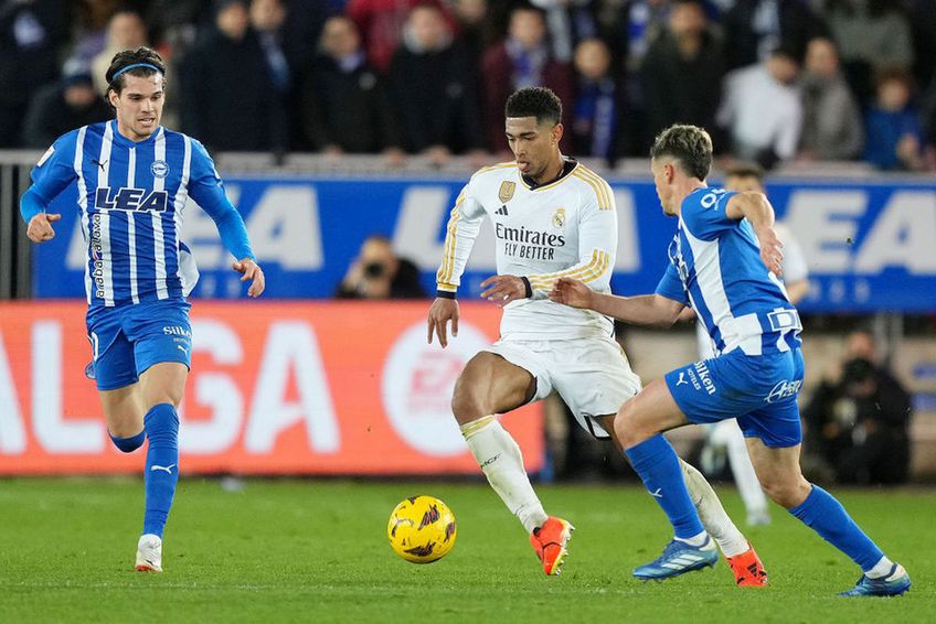 Ianis Hagi (25 de ani) a fost titular pentru Alaves în meciul cu Real Madrid, din etapa #36 din La Liga. Internaționalul român a încercat un gol fabulos, de la 60 de metri/ foto: Gulliver/GettyImages