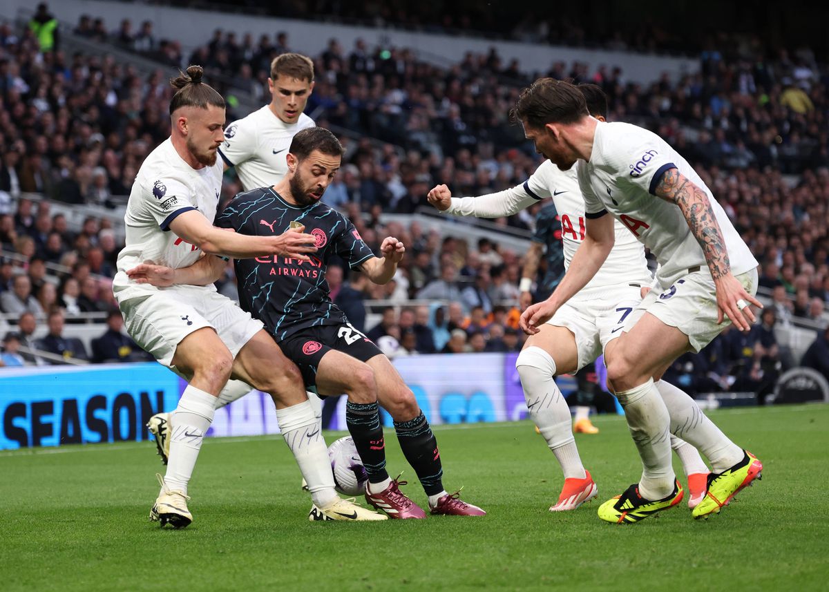 Tottenham - Manchester City 0-2 » Guardiola are o mână pe trofeu! Ortega și Haaland netezesc marșul spre titlu, într-o seară pozitivă pentru Radu Drăgușin