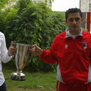 Sorin Ghionea și Claudiu Niculescu, în deschiderea finalei / Sursă foto: Arhivă Gazeta Sporturilor
