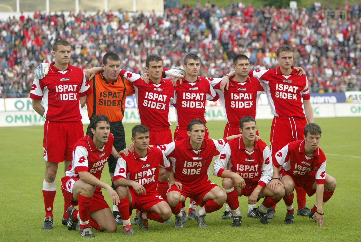 Oțelul Galați - imagini de la finala Cupei din 2004, pierdută în fața lui Dinamo în Cotroceni