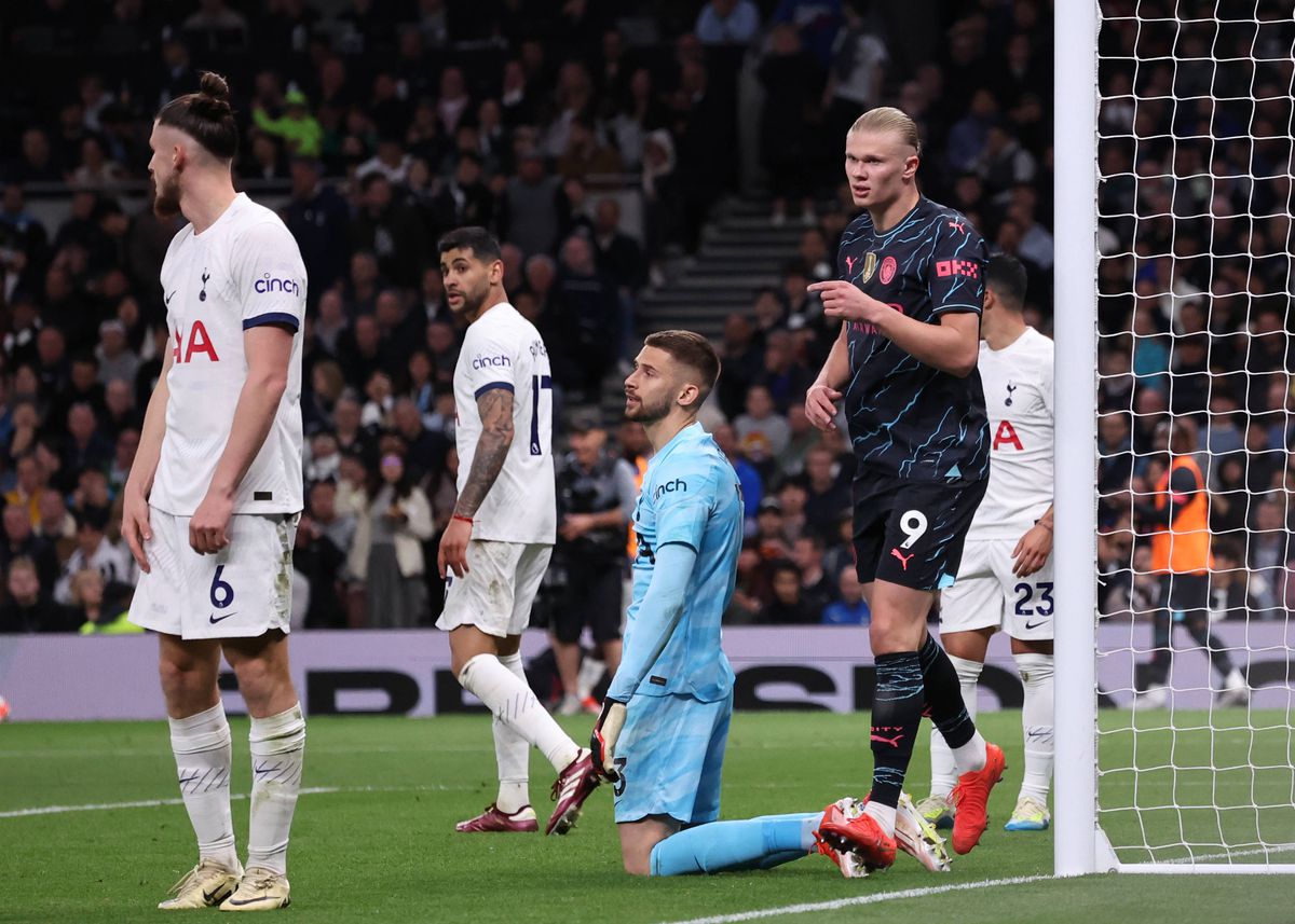 Tottenham - Manchester City 0-2 » Guardiola are o mână pe trofeu! Ortega și Haaland netezesc marșul spre titlu, într-o seară pozitivă pentru Radu Drăgușin