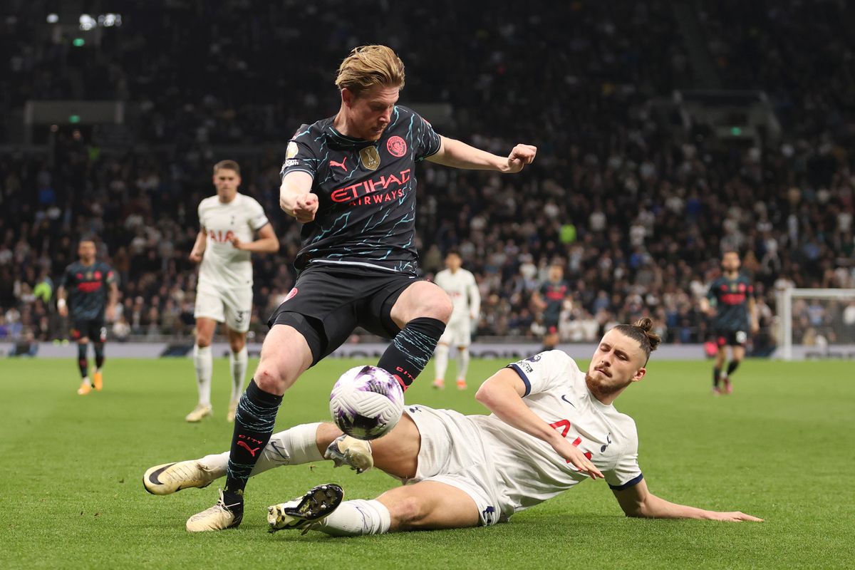 Tottenham - Manchester City 0-2 » Guardiola are o mână pe trofeu! Ortega și Haaland netezesc marșul spre titlu, într-o seară pozitivă pentru Radu Drăgușin