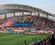Protest cu drona la CFR Cluj - Hermannstadt: ce scria pe pânza fluturată pe deasupra stadionului