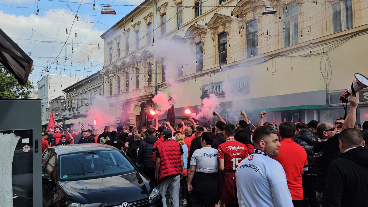 Imagini înainte de CFR - Hermannstadt, finala Cupei României