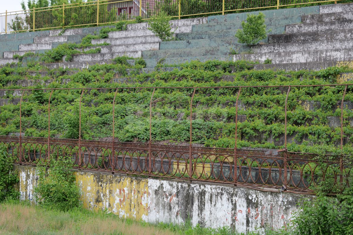 Fotbalul renaște la periferia orașului care dădea echipă în Liga 1 » Vechiul stadion e în paragină, înghițit de natură!