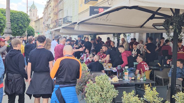 Atmosferă de zile mari înainte de CFR Cluj - Hermannstadt. Foto: Eduard Apostol & Remus Dinu (GSP.RO)
