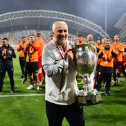 Dan Petrescu, după ce CFR Cluj a câștigat Cupa României în finala cu Hermannstadt // foto: Cristi Preda