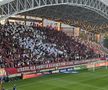 Protest cu drona la CFR Cluj - Hermannstadt: ce scria pe pânza fluturată pe deasupra stadionului