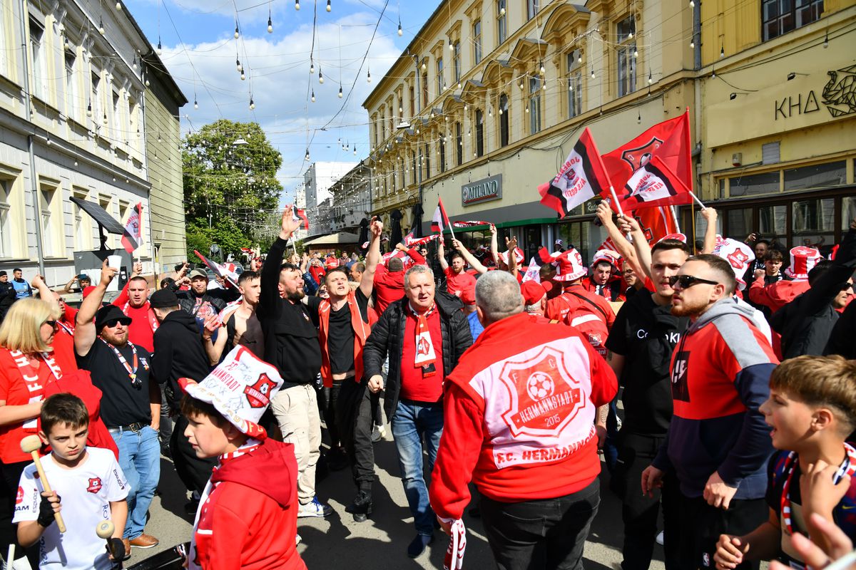 Imagini înainte de CFR - Hermannstadt, finala Cupei României
