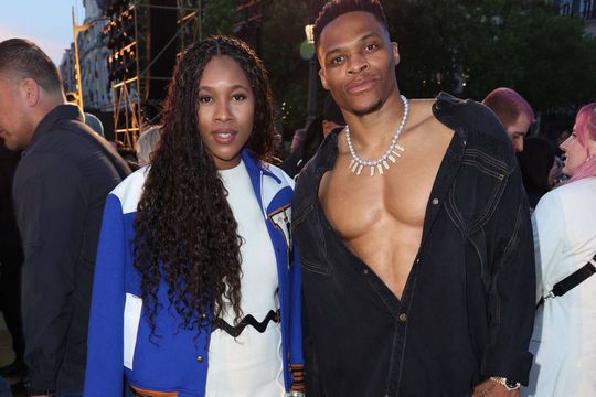 Russell Westbrook, alături de soția sa. Foto: Imago
