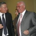 Mircea Sandu (stânga), alături de Dumitru Dragomir