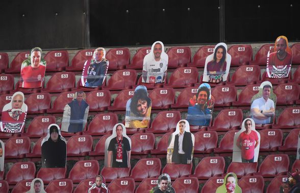 CFR Cluj - FCSB. VIDEO + FOTO Ce a apărut în tribune, ce se aude la boxe + gestul lui Adrian Petre care nu s-a văzut la TV