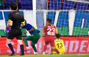 VIDEO Imagini dure cu Florin Andone, într-o seară neagră pentru Galatasaray: „Suspect de ruptură a ligamentelor”