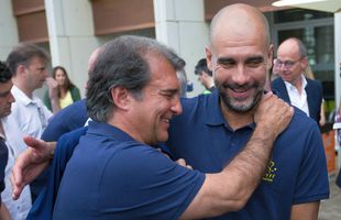 Guardiola, întâlnire cu Laporta! Ce au pus la cale antrenorul lui Manchester City și președintele Barcelonei