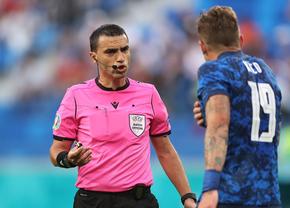 Primul din istorie! Moment unic în meciul arbitrat de Hațegan la Euro