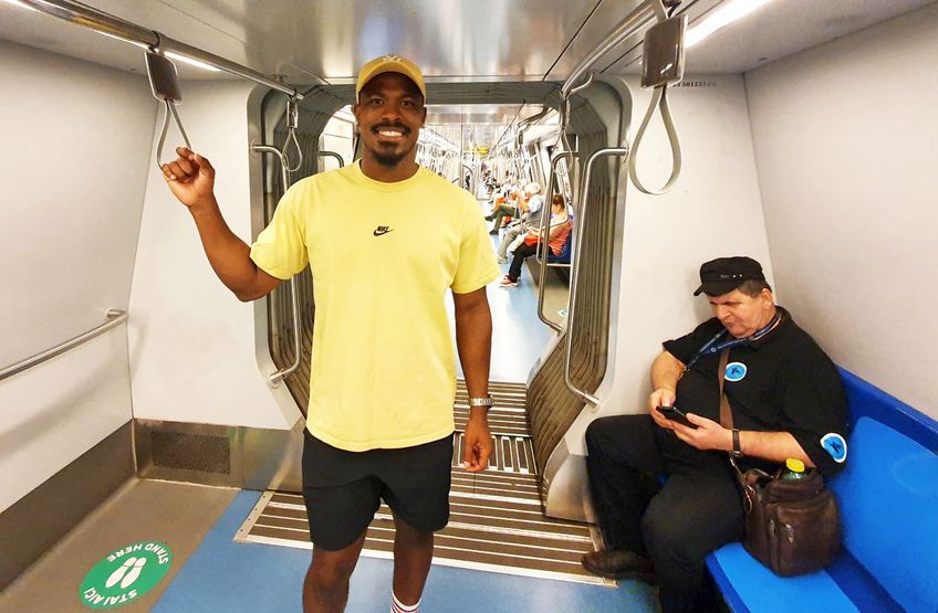 Damian preferă metroul, e mai rapid decât mașina //FOTO Eduard Apostol