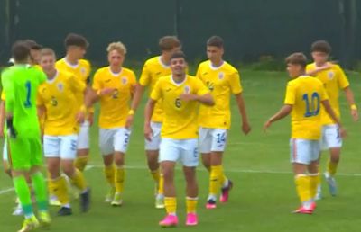 Puștiul comparat cu De Ligt, gol după o cursă de 60 de metri în victoria de azi a României U17 » „E «bombă», un tanc! Ajunge mare”