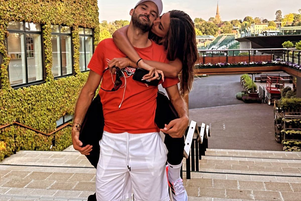 După Roland Garros, Mădălina Ghenea a mers cu Dimitrov și la Wimbledon » Cum s-au fotografiat la Londra