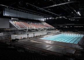 Arena unde va evolua David Popovici la Paris este deocamdată în stadiul de șantier