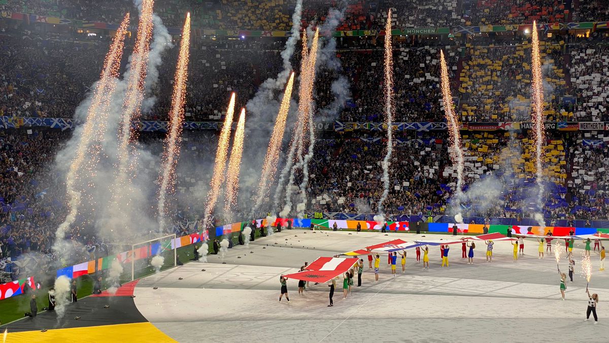 Germania - Scoția, partida inaugurală de la Campionatul European (festivitatea de deschidere)