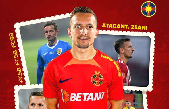 Marius Ștefănescu a fost prezentat de FCSB » Număr inedit pe tricou, nu a mai contat la roș-albaștri de 5 ani