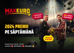 Toată lumea pe Maxbet.ro! A început MAXEURO, cu 2024 premii săptămânale și surprize la alt nivel