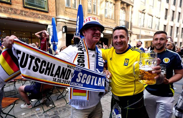 Au ras toată berea! Câți suporteri scoțieni vor vedea deschiderea din Munchen și câți sunt așteptați la Euro