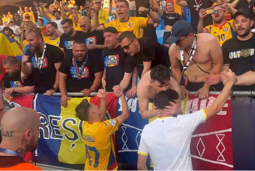 „Tricolorii”, felicitați de ultrași și după 1-2 cu Spania