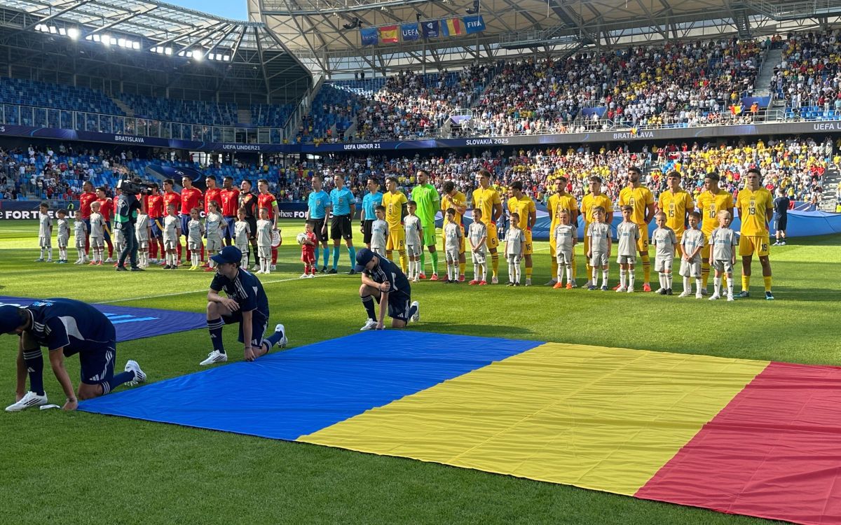 Spania U21 - România U21, imagini înaintea partidei de la Bratislava