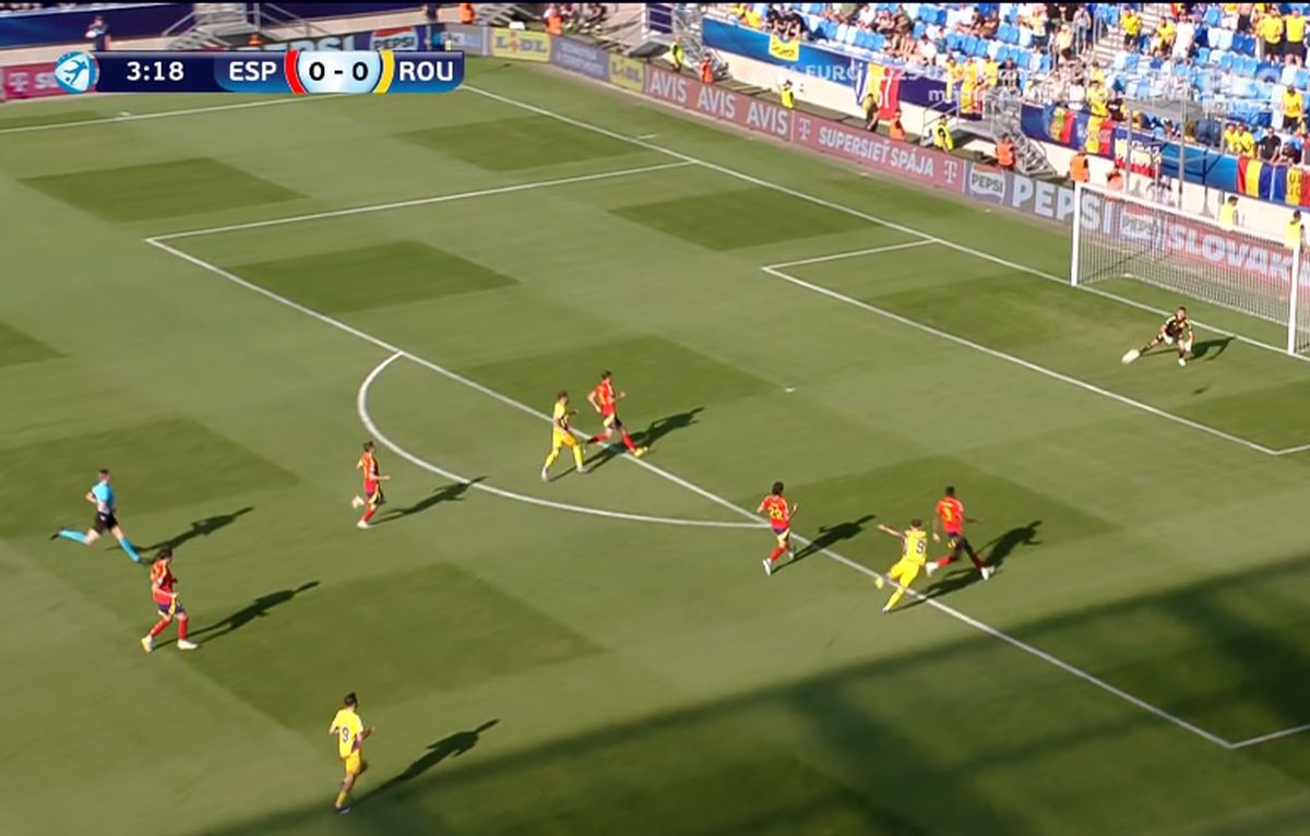 Nici n-au văzut-o! Louis Munteanu, gol DE VIS contra Spaniei la Euro U21!