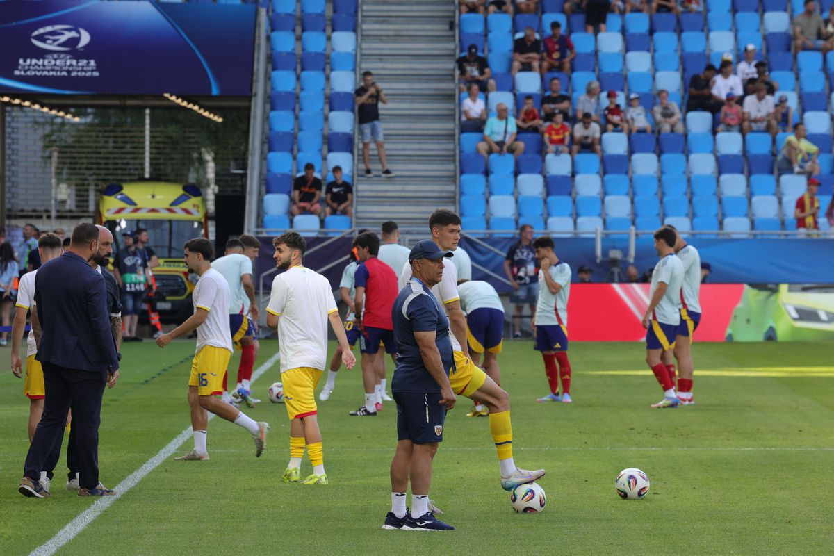 Spania U21 - România U21, imagini înaintea partidei de la Bratislava