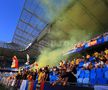 Fumigene aprinse de ultrașii de la Uniți sub tricolor la meciul Spania - România, de la Euro U21. Foto: Ionuț Iordache (GSP.RO)