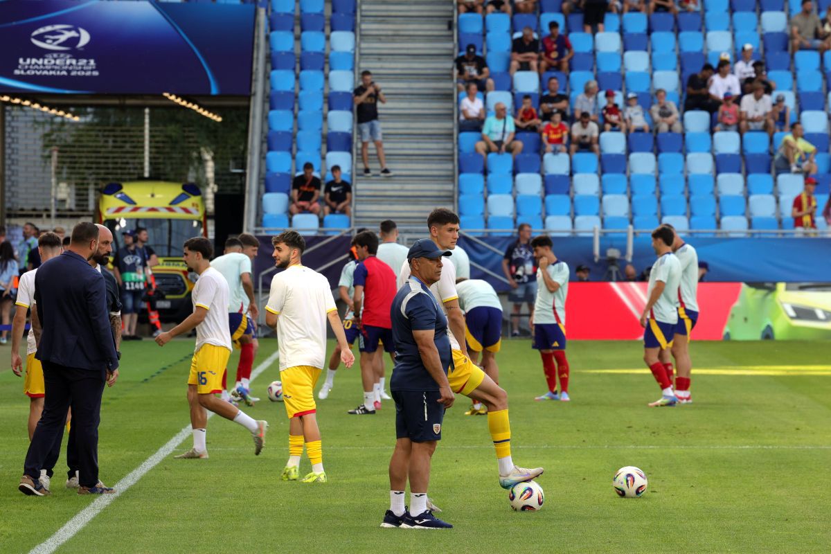 Spania U21 - România U21, imagini înaintea partidei de la Bratislava