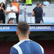 Teo Meluta la Spania - Romania Under 21. Foto: Ionuț Iordache (GSP.RO)
