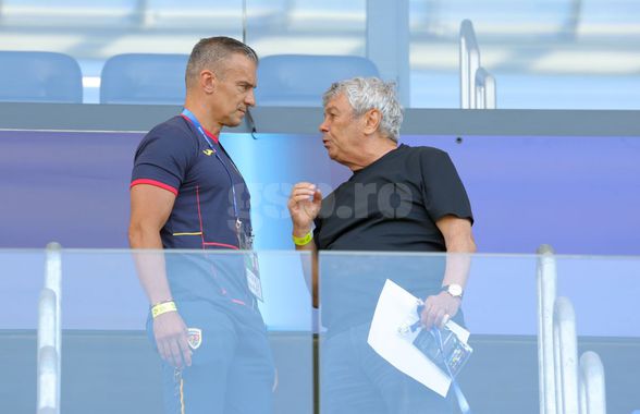 Nu s-a văzut la TV! Scene tari în lojă: Mircea Lucescu, ședință tête à tête cu Daniel Pancu: ce au vorbit cei doi selecționeri