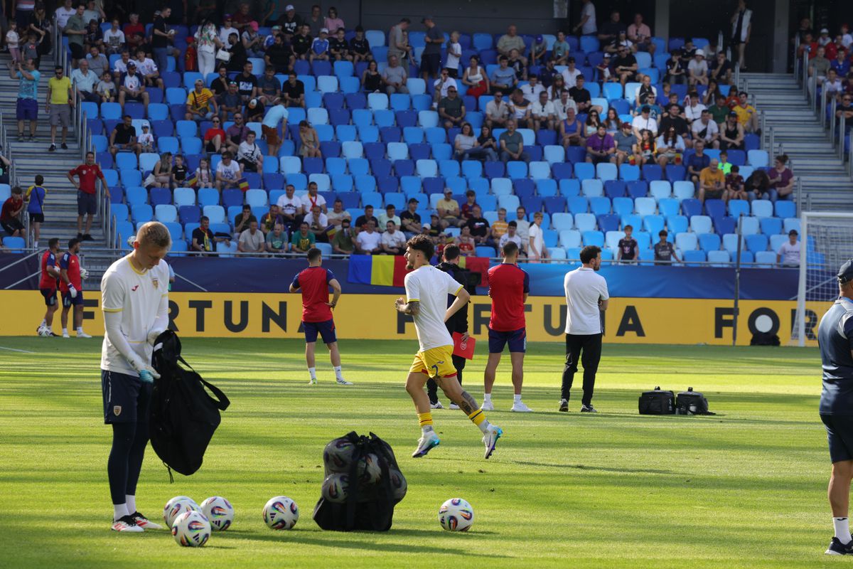 Spania U21 - România U21, imagini înaintea partidei de la Bratislava