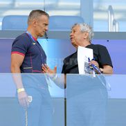 Daniel Pancu, ședință cu Mircea Lucescu înainte de Spania - România, de la Euro U21. Foto: Ionuț Iordache (GSP.RO)