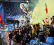Fumigene aprinse de ultrașii de la Uniți sub tricolor la meciul Spania - România, de la Euro U21. Foto: Ionuț Iordache (GSP.RO)