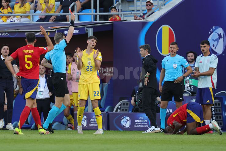 Vladislav Blănuță. Imagini din timpul meciului Spania U21 - România U21 2-1 FOTO: Ionuţ Iordache (FOTO)