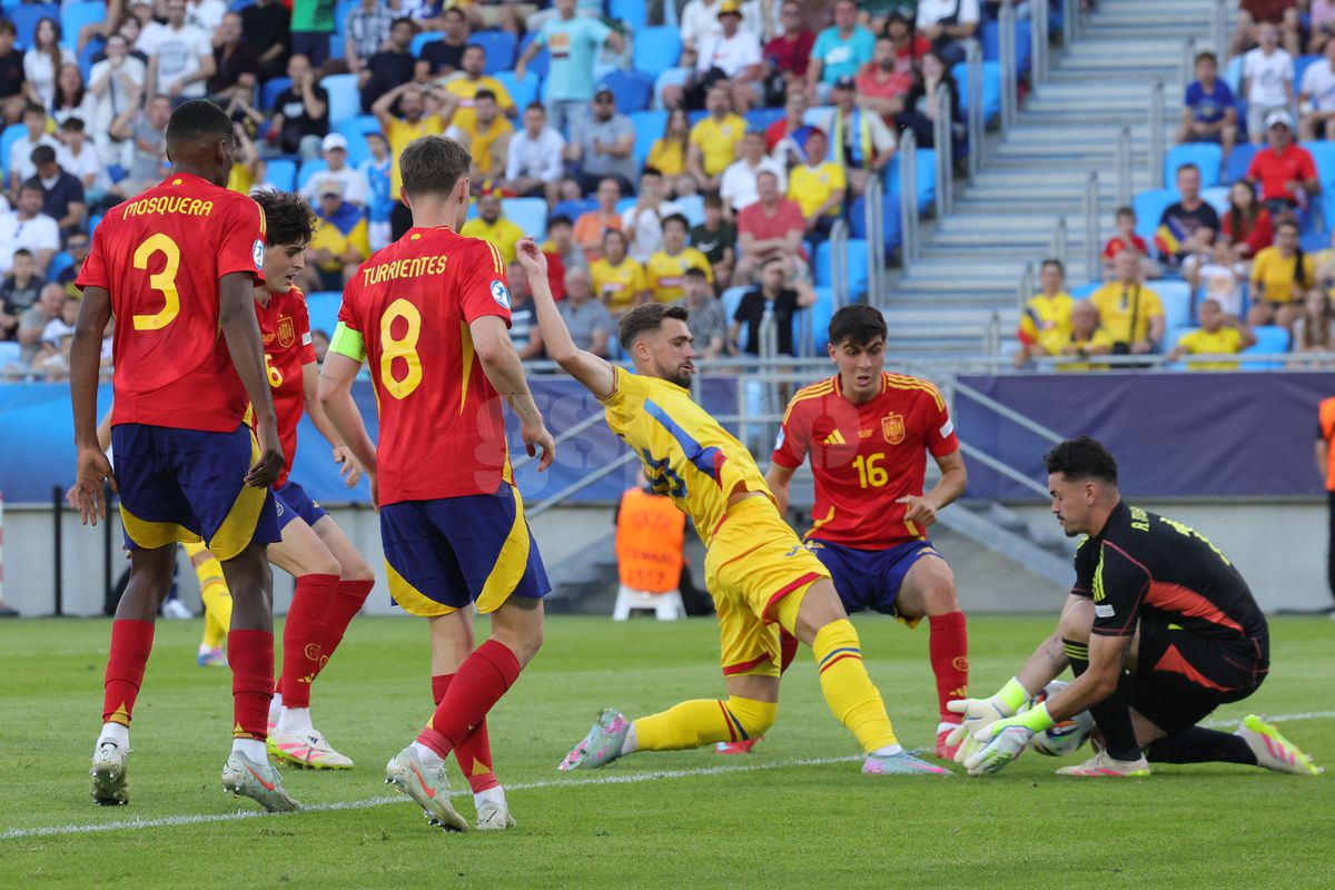 Imagini bune din Spania U21 - România U21 2-1