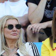 Andra Teodorescu, soția lui Daniel Pancu n-a ratat meciul cu Spania de la Bratislava. Foto: Ionuț Iordache (GSP.RO)