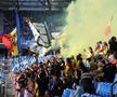 Fumigene aprinse de ultrașii de la Uniți sub tricolor la meciul Spania - România, de la Euro U21. Foto: Ionuț Iordache (GSP.RO)