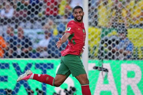 Ismael Saibari exultă după golul marcat Braziliei / Foto: Imago