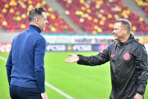 Mirel Rădoi și Thomas Neubert / Foto: Ionuț Iordache GSP