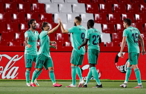 FOTO Real Madrid, la două puncte de titlu după victoria cu Granada! Când pot deveni Los Blancos campioni