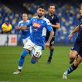 Elseid Hysaj, în stânga, în duel cu Ciro Immobile // FOTO: Guliver/GettyImages