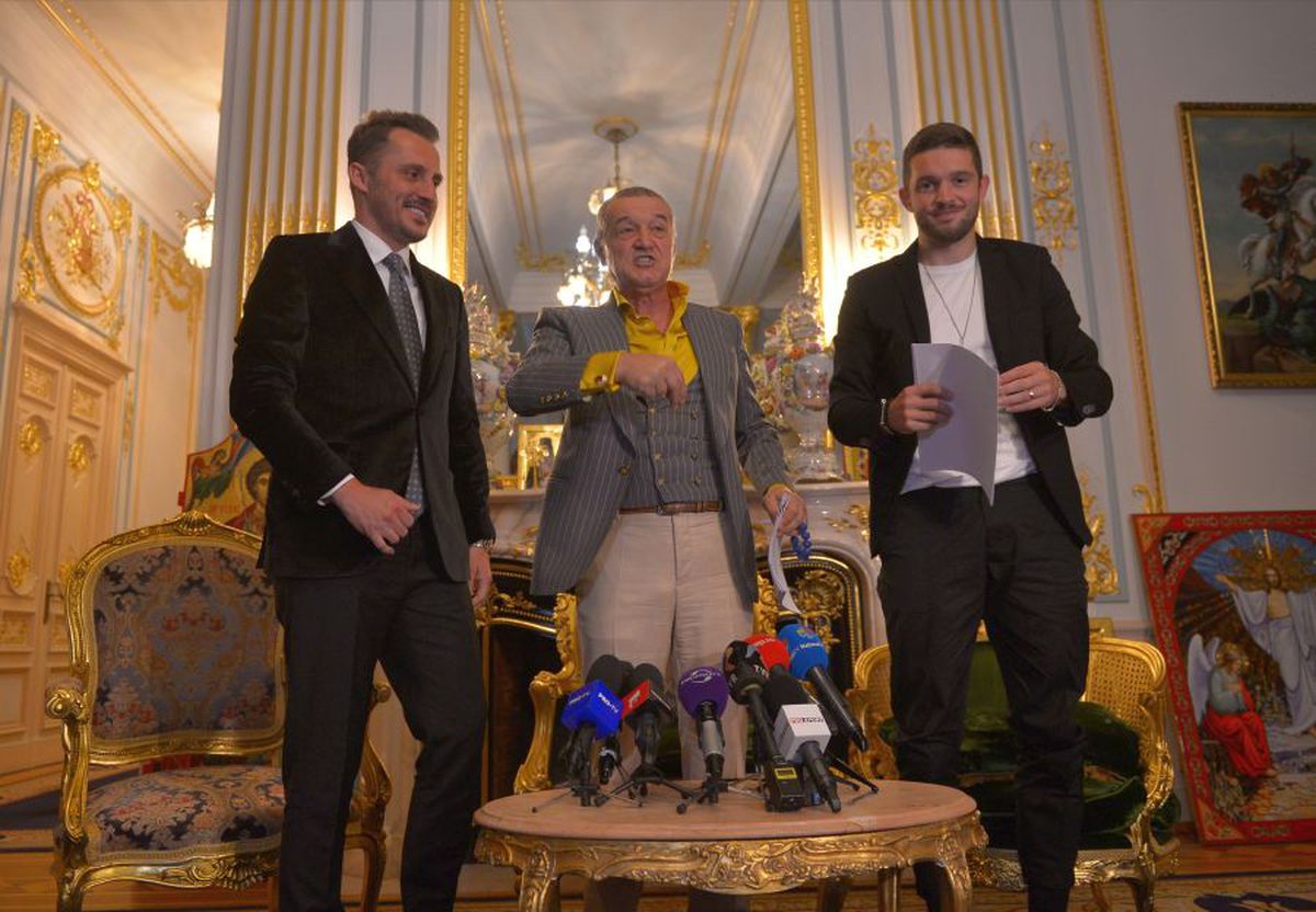 FCSB. VIDEO Gigi Becali, conferință spectaculoasă la Palat: Sergiu Buș a fost prezentat oficial: „E o soluție pentru echipa națională. Nu văd pe altul mai bun ca el” + ce clauză de reziliere are atacantul