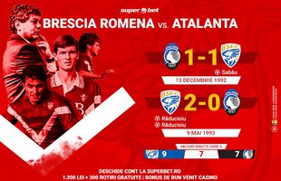 Atalanta - Brescia, derby-ul lombard în care românii au fost protagoniști. Prinde cele mai bune cote la Superbet